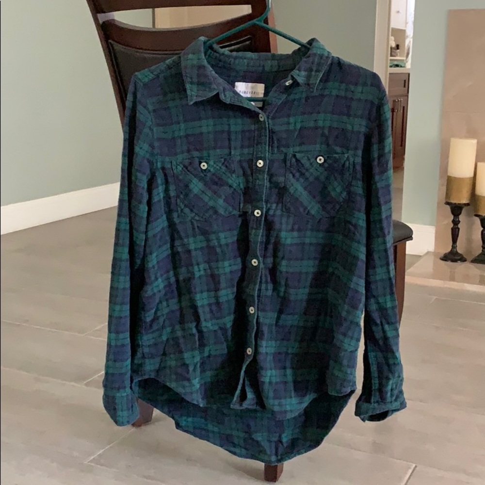 Button down flannel.